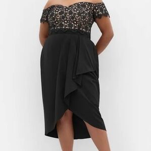 City Chic Black Lace Dress